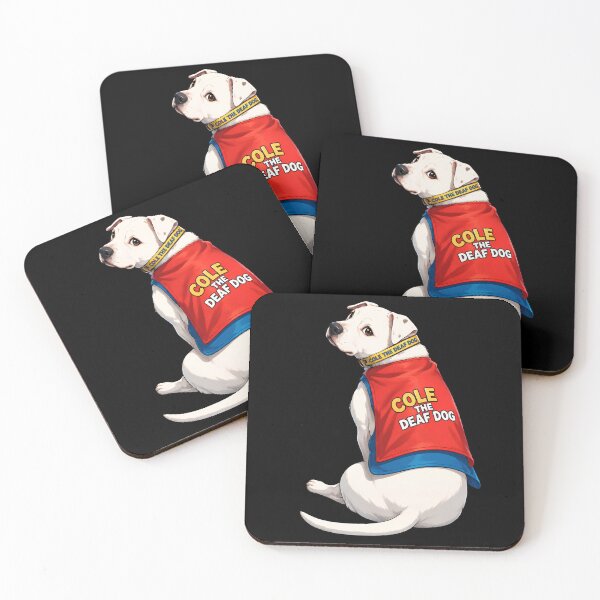 Item preview, Cole the Deaf Dog – Cute Deaf Dog Cartoon Design | Dog Lover Gift | Pet Rescue Awareness Art designed and sold by flowerpower999.