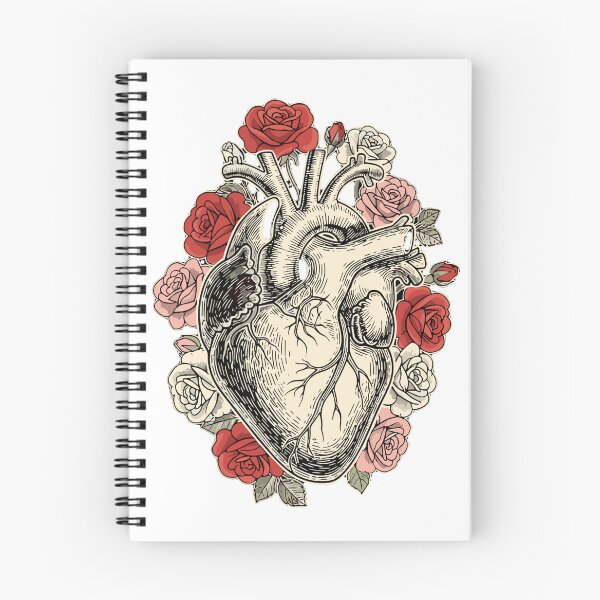 Item preview, Anatomical Human Heart Roses Medical Science Biology Love designed and sold by SofiBlair.