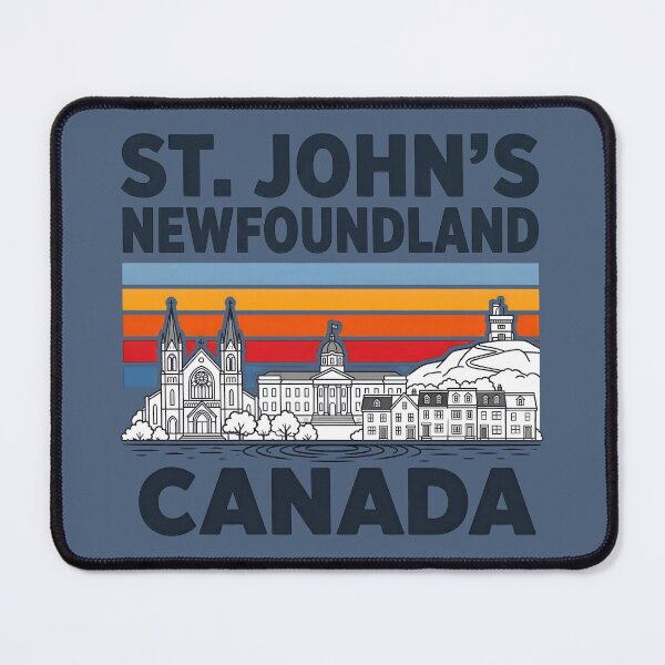 Item preview, St. John's Newfoundland Canada Minimalist Skyline Retro Colors designed and sold by HowToCanadian.