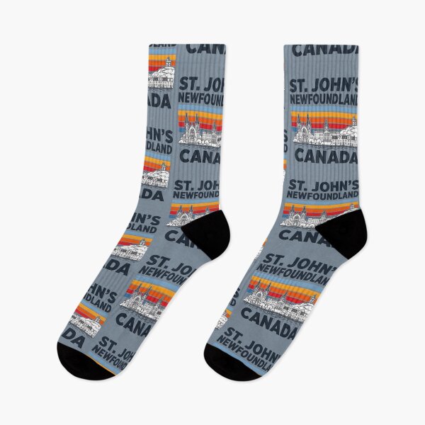 Item preview, St. John's Newfoundland Canada Minimalist Skyline Retro Colors designed and sold by HowToCanadian.