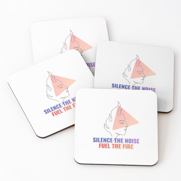Item preview, Silence The Noise Fuel The Fire Line Graphic designed and sold by RunningWhiskers.