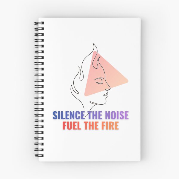 Item preview, Silence The Noise Fuel The Fire Line Graphic designed and sold by RunningWhiskers.