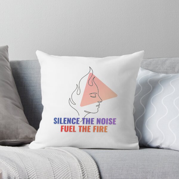 Item preview, Silence The Noise Fuel The Fire Line Graphic designed and sold by RunningWhiskers.