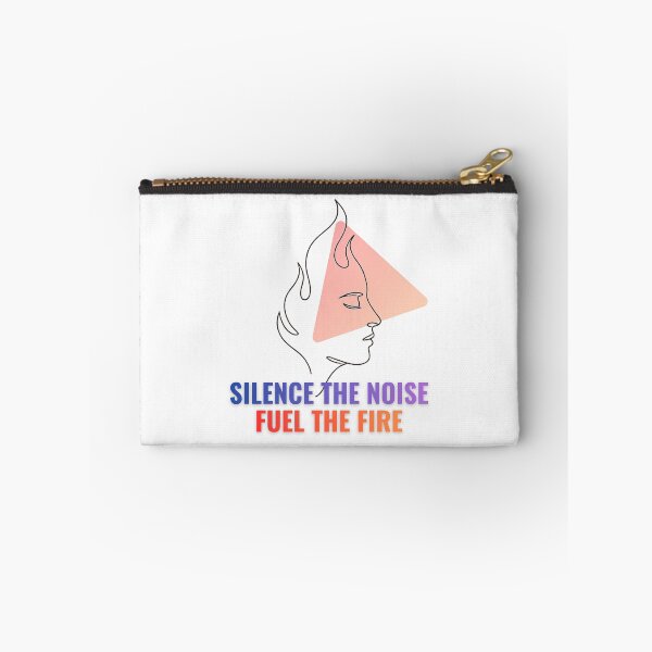 Item preview, Silence The Noise Fuel The Fire Line Graphic designed and sold by RunningWhiskers.