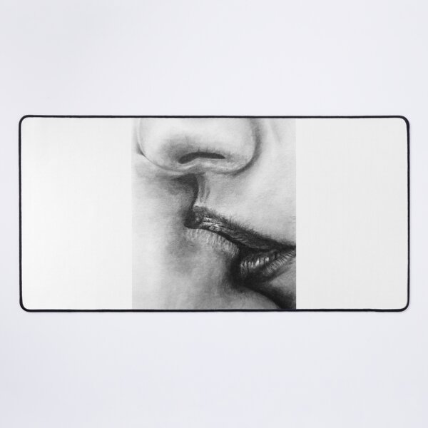 Item preview, The Kiss - Black and White Realism Portrait designed and sold by BoyanVBart.