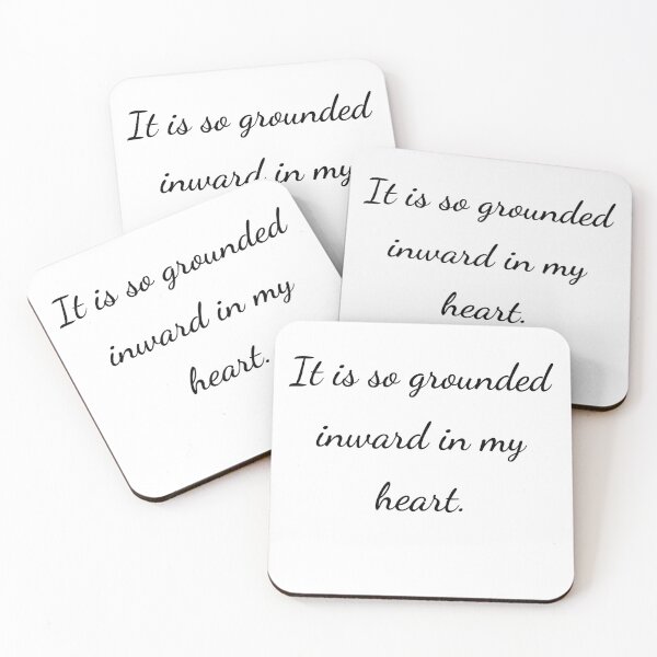 Item preview, “It is so grounded inward in my heart.” - handwriting black designed and sold by ariksworld.