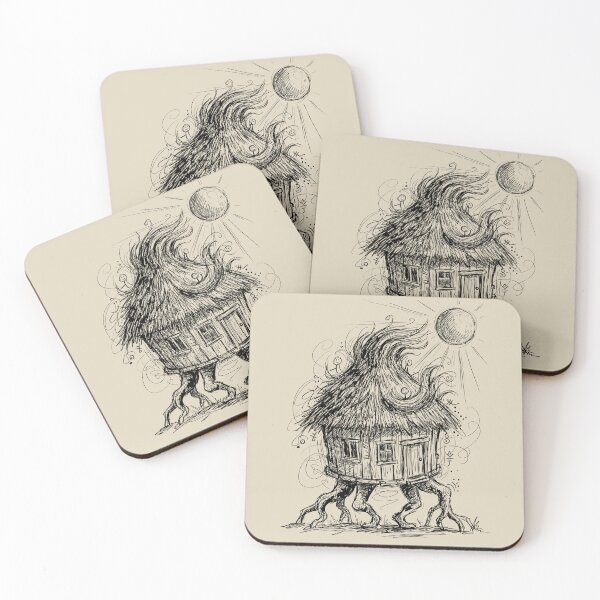 Item preview, Sprouted Root Witch-Hut with Thatch Hair - Halloween Weird designed and sold by bapupa.