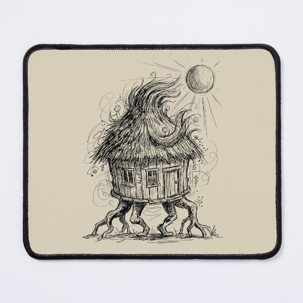 Item preview, Sprouted Root Witch-Hut with Thatch Hair - Halloween Weird designed and sold by bapupa.