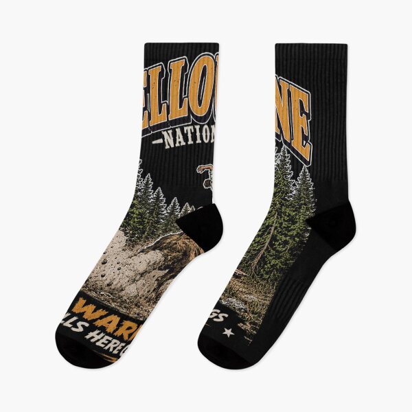Item preview, Yellowstone National Park Bull Warning Funny Wildlife Adventure Vacation Souvenir Gift designed and sold by LizzyKeiko.