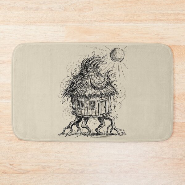 Item preview, Sprouted Root Witch-Hut with Thatch Hair - Halloween Weird designed and sold by bapupa.