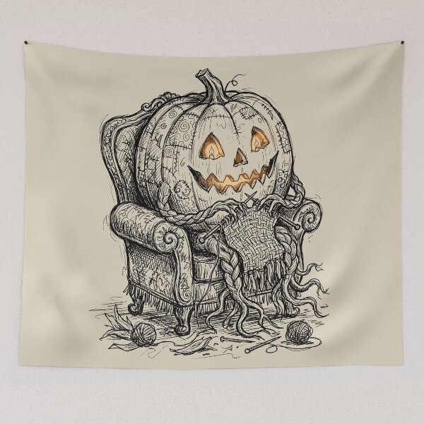 Item preview, The Lantern-Bellied Gourd Matriarch - Halloween Weird designed and sold by bapupa.