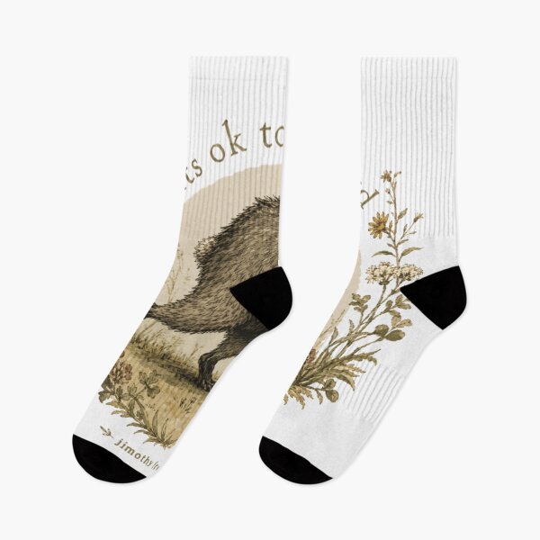 Item preview, Its Okay To Be Weird Jimothy Raccoon Vintage Woodland Nature Humor designed and sold by LizzyKeiko.