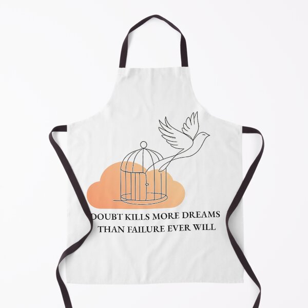 Item preview, Doubt Kills Dreams Minimal Line Art Quote designed and sold by RunningWhiskers.