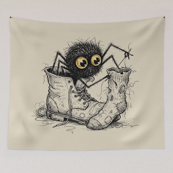 Item preview, The Velvet-Winged Slipper Lurker - Halloween Weird designed and sold by bapupa.