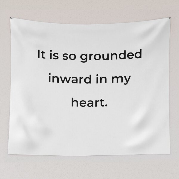 Item preview, “It is so grounded inward in my heart.” - print black designed and sold by ariksworld.