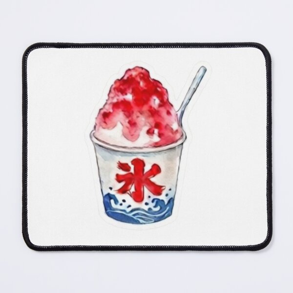 Item preview, Strawberry Shaved Ice - Watercolor Japanese Summer - Fashion & Sticker Art designed and sold by asumintjapan1.