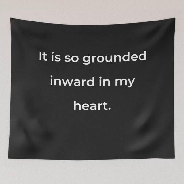 Item preview, “It is so grounded inward in my heart.” - print white designed and sold by ariksworld.