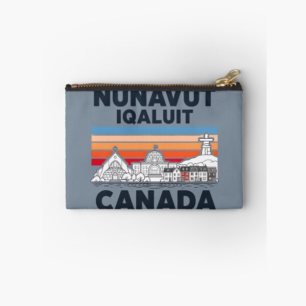 Item preview, Nunavut Iqaluit Canada Minimalist Skyline Retro Colors designed and sold by HowToCanadian.