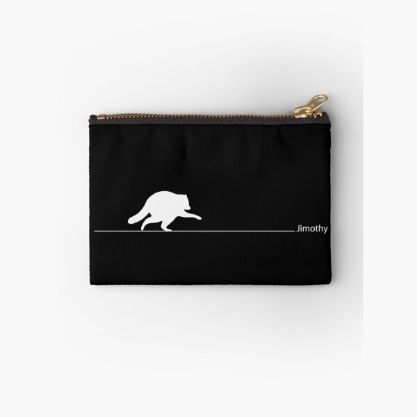 Item preview, Minimalist Jimothy Raccoon Walking Line Funny Meme Animal Silhouette Design designed and sold by LizzyKeiko.