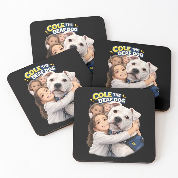 Item preview, Cole the Deaf Dog – Cute Deaf Dog Cartoon Design | Dog Lover Gift | Pet Rescue Awareness Art designed and sold by flowerpower999.