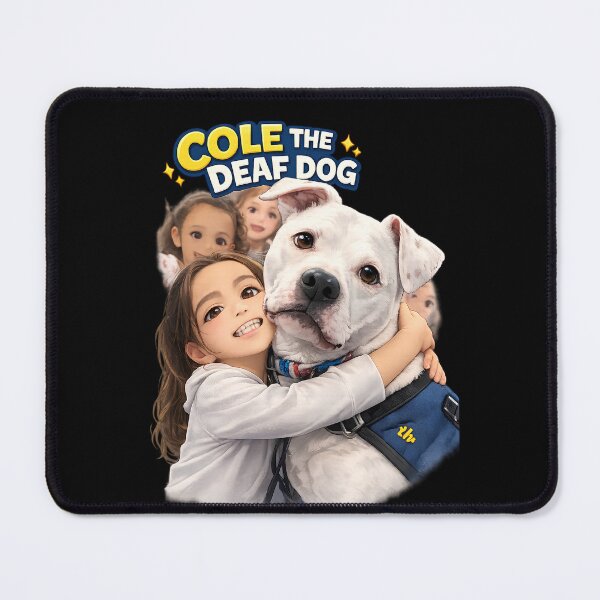 Item preview, Cole the Deaf Dog – Cute Deaf Dog Cartoon Design | Dog Lover Gift | Pet Rescue Awareness Art designed and sold by flowerpower999.
