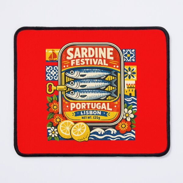 Item preview, Sardine Festival Sardine Tin Portugal Riviera Lisbon Vintage Souvenir Mediterranean Summer designed and sold by Artycom.