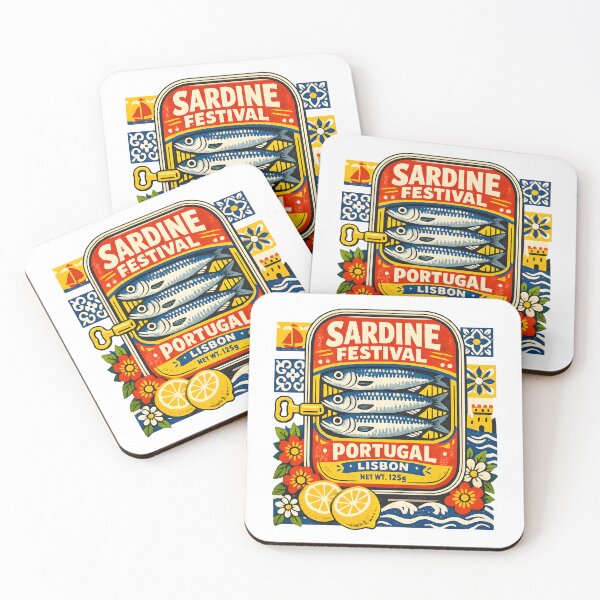 Item preview, Sardine Festival Sardine Tin Portugal Riviera Lisbon Vintage Souvenir Mediterranean Summer  designed and sold by Artycom.