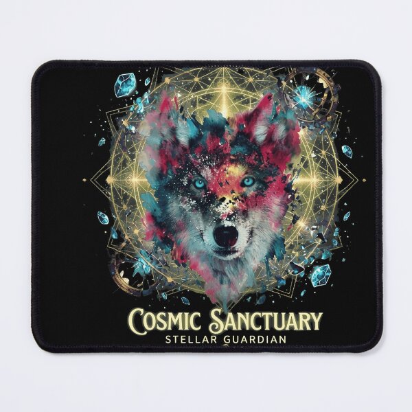 Item preview, Abstract Wolf Splash Vibrant Color Portrait designed and sold by Spumescent25.