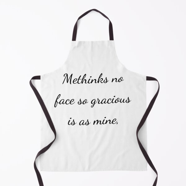 Item preview, “Methinks no face so gracious is as mine,” - handwriting black designed and sold by ariksworld.