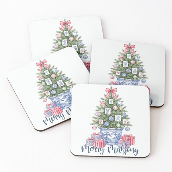 Item preview, Merry Mahjong Christmas Tree Holiday Celebration For Mahjong Players Everywhere designed and sold by Taniyah Gomes.