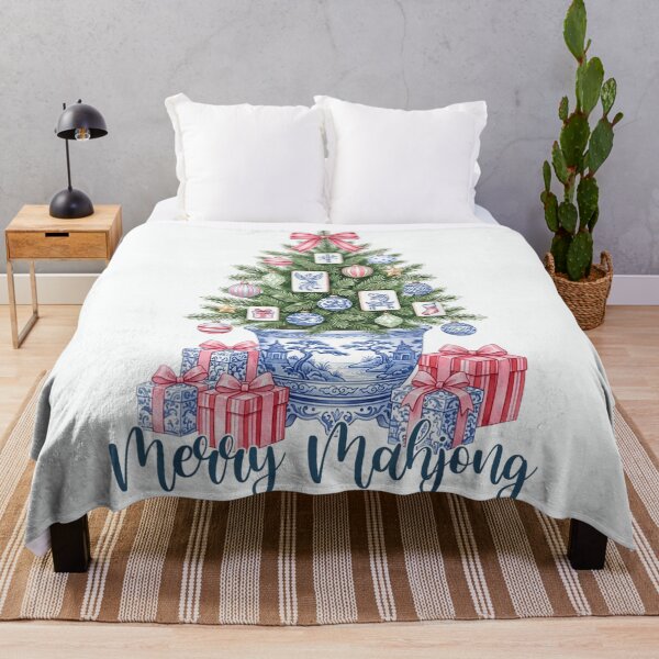 Item preview, Merry Mahjong Christmas Tree Holiday Celebration For Mahjong Players Everywhere designed and sold by Taniyah Gomes.