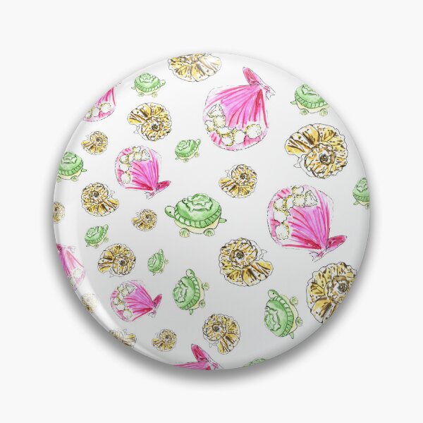 Item preview, Watercolor Seashells & Turtles Kids Pattern - Ocean Nursery Art - Nautical Baby Bedding Set designed and sold by Marina Khromova.