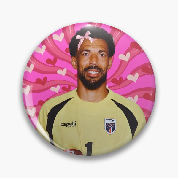 Item preview, Cute Vozinha with Pink Bow, Cape Verde Goalkeeper designed and sold by SuchWowDesign.