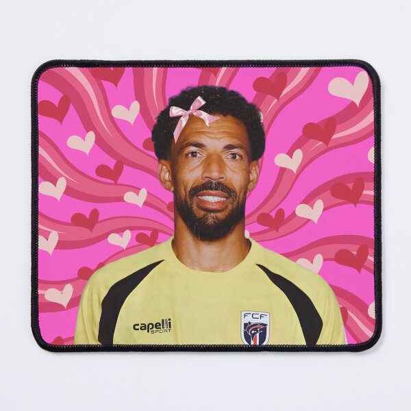Item preview, Cute Vozinha with Pink Bow, Cape Verde Goalkeeper designed and sold by SuchWowDesign.