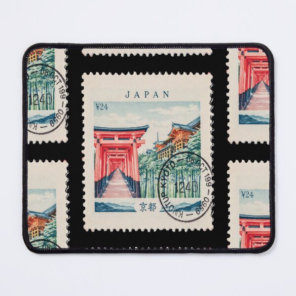 Item preview, Kyoto Japan Torii Gates Temple Skyline Stamp Sticker designed and sold by stickercuffs.