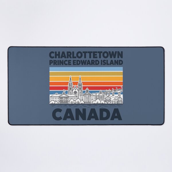 Item preview, Charlottetown Canada Minimalist Skyline Retro Colors designed and sold by HowToCanadian.