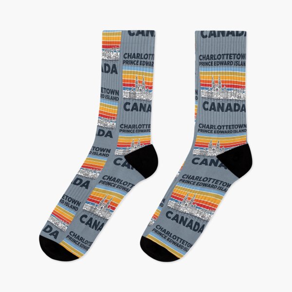 Item preview, Charlottetown Canada Minimalist Skyline Retro Colors designed and sold by HowToCanadian.