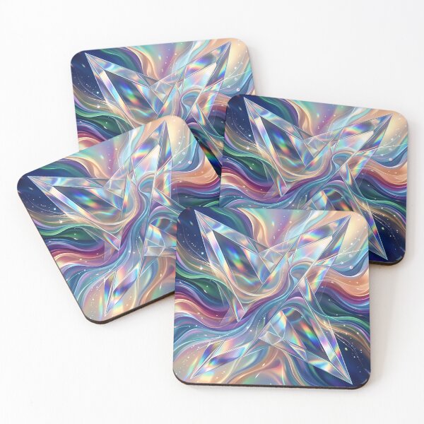 Item preview, Iridescent Crystal Wave Fusion Mouse pad  designed and sold by Designertanya.