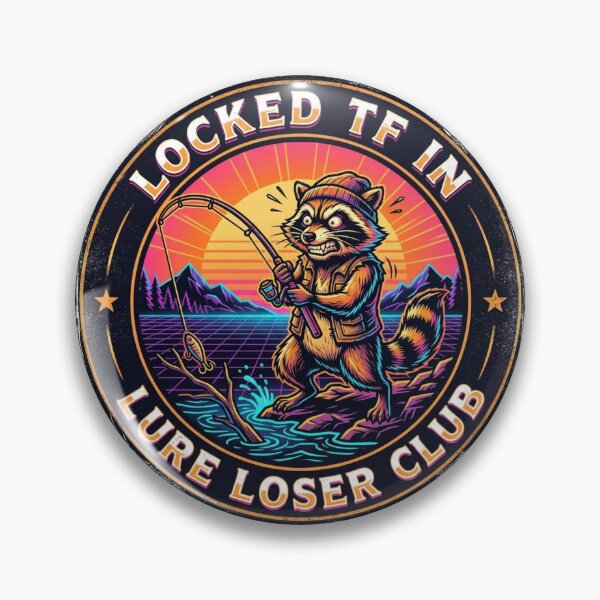 Item preview, Jimothy Raccoon - Locked In Lure Loser Club designed and sold by SisuPrintsCo.