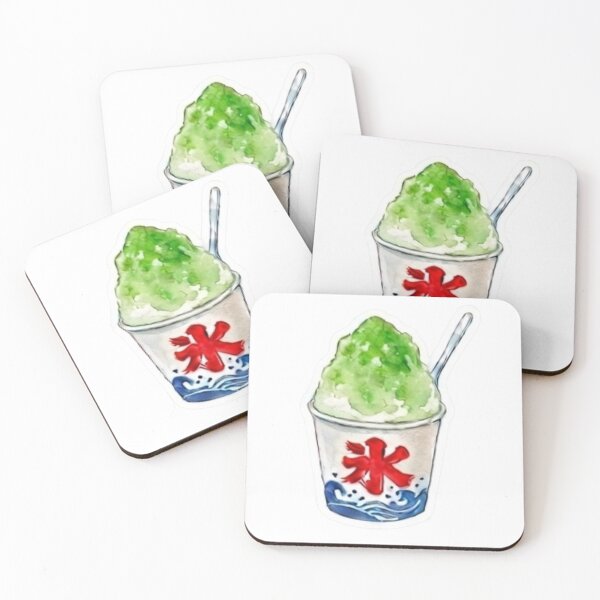 Item preview, Melon Shaved Ice - Watercolor Japanese Summer - Fashion & Sticker Art designed and sold by asumintjapan1.
