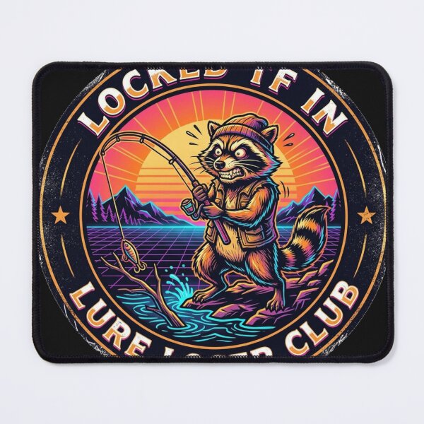 Item preview, Jimothy Raccoon - Locked In Lure Loser Club designed and sold by SisuPrintsCo.
