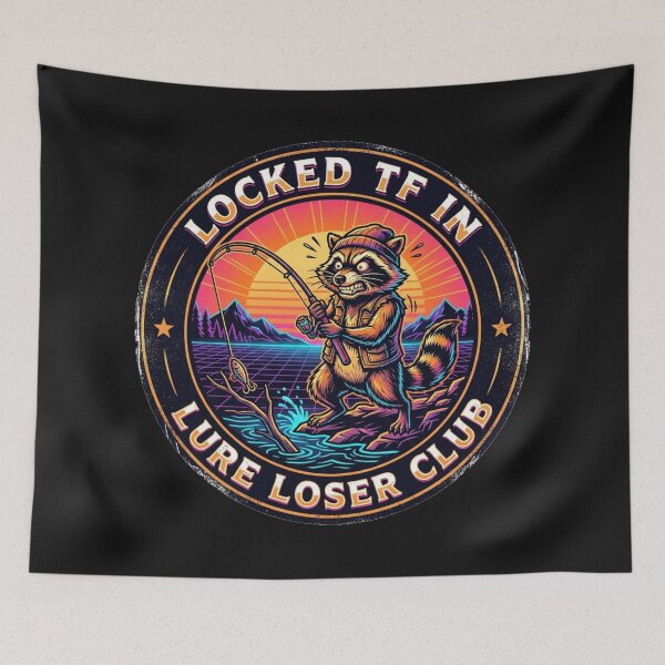 Item preview, Jimothy Raccoon - Locked In Lure Loser Club designed and sold by SisuPrintsCo.