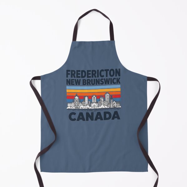 Item preview, Fredericton New Brunswick Canada Minimalist Skyline Retro Colors designed and sold by HowToCanadian.