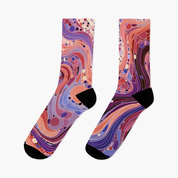 Item preview, Flowing Lavender Currents Abstract Pattern designed and sold by GrinGalore.