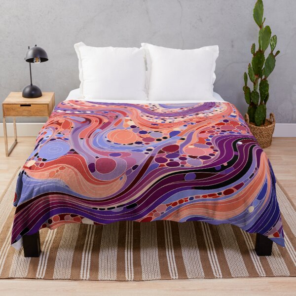 Item preview, Flowing Lavender Currents Abstract Pattern designed and sold by GrinGalore.