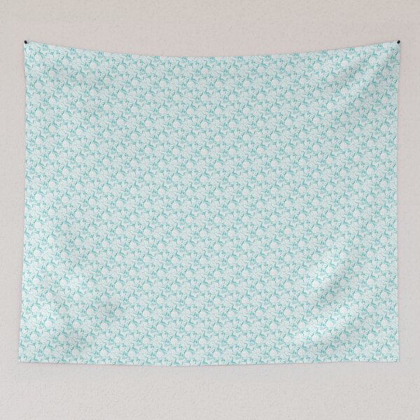 Item preview, Summer Retro Marble Pattern in Aquamarine designed and sold by Artistestella.
