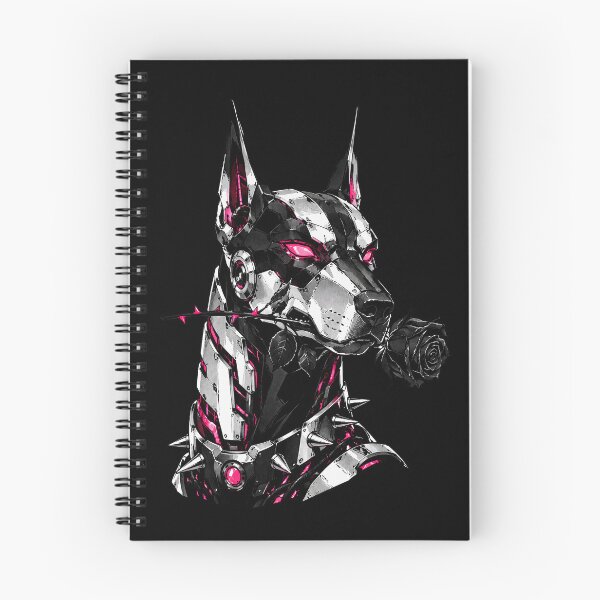 Item preview, Fetch Me Some Serotonin Cyberpunk Mecha Doberman Goth Dog Graphic designed and sold by liamquynh34.