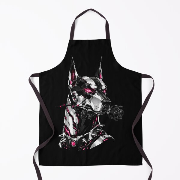 Item preview, Fetch Me Some Serotonin Cyberpunk Mecha Doberman Goth Dog Graphic designed and sold by liamquynh34.