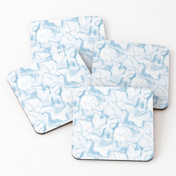 Item preview, Summer Retro Marble Pattern in Blue designed and sold by Artistestella.