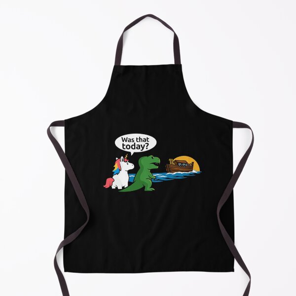 Item preview, Noah's Ark Unicorn - "Was that today?" funny unicorn & T-Rex designed and sold by messy-nessie.